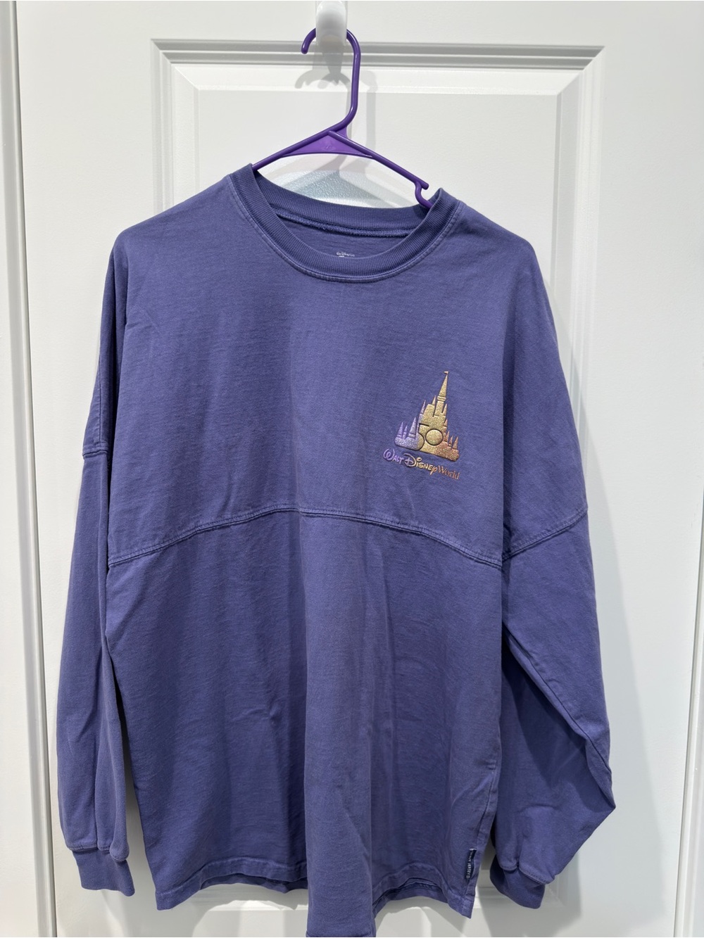 WALT DISNEY WORLD MEDIUM Purple 50th Anniversary Spirit Jersey